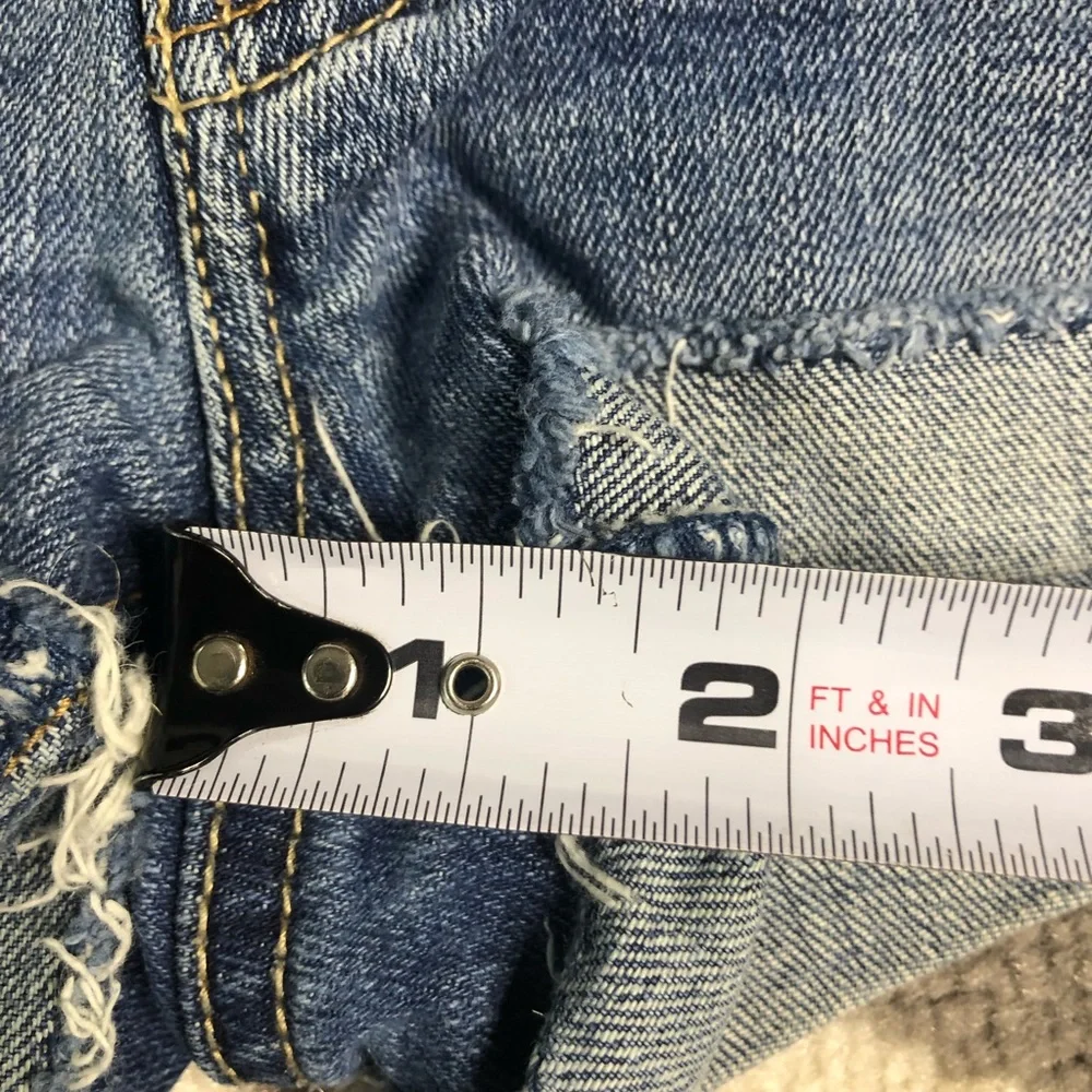 American Eagle Outfitters Shorts Womens 4 Stretch Distressed Denim Cuffed